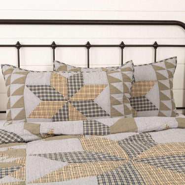 Dakota Star Farmhouse Blue King Sham 21x37 VHC Brands - The Fox Decor